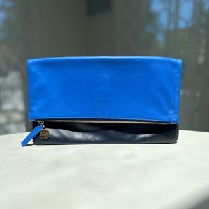 Clare V Leather Foldover Clutch